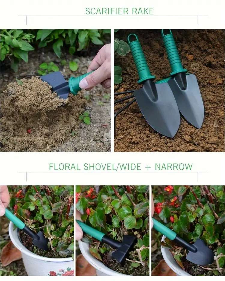 Garden Tools Shovel, Flower Tool Set, 10 Sets Of Flower Tools, Stainless Steel Flower Shovel