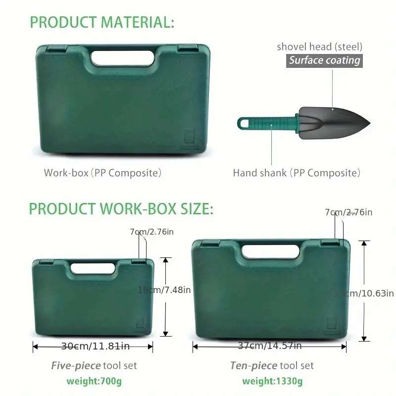 Garden Tools Shovel, Flower Tool Set, 10 Sets Of Flower Tools, Stainless Steel Flower Shovel