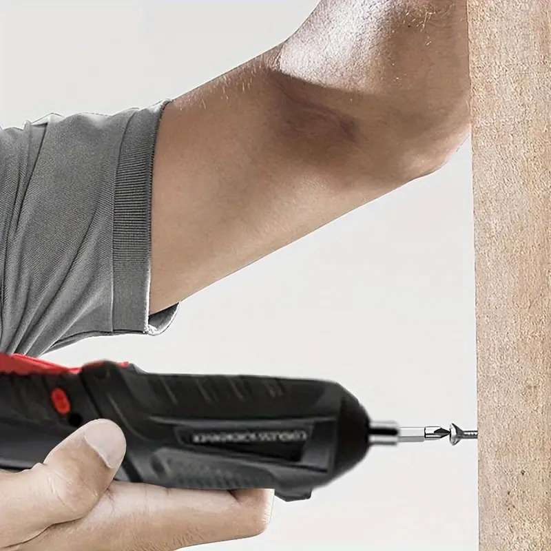 Cordless Electric Drill  Screwdriver Multi-Head, Dual-Purpose Rechargeable Lithium Battery