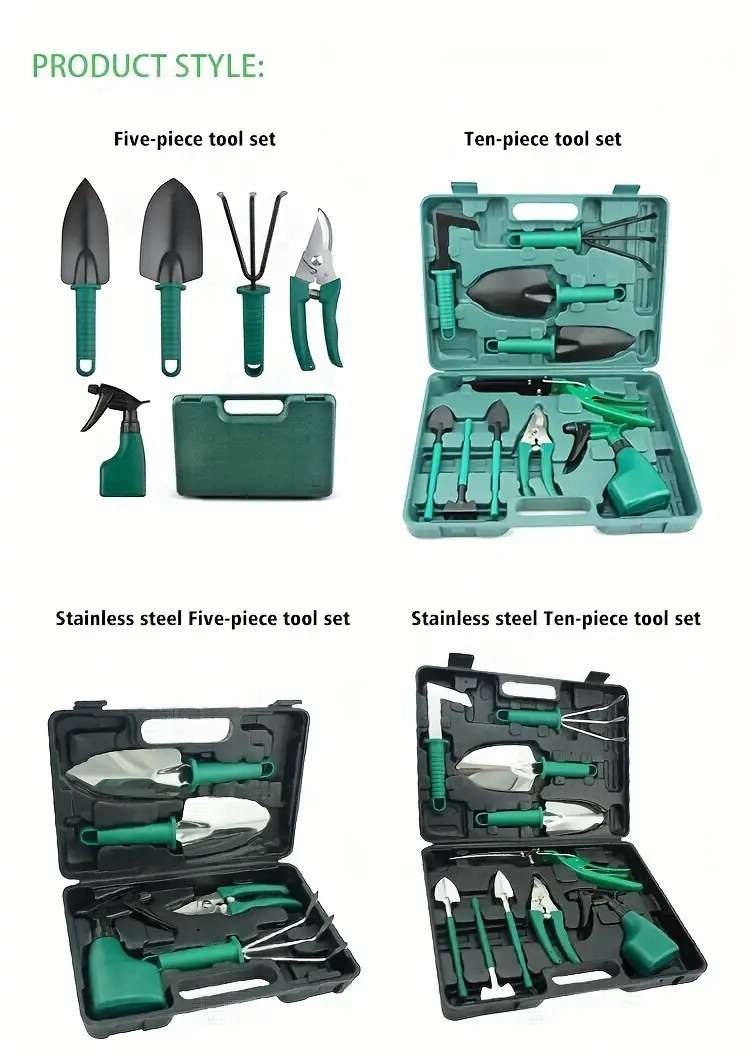 Garden Tools Shovel, Flower Tool Set, 10 Sets Of Flower Tools, Stainless Steel Flower Shovel