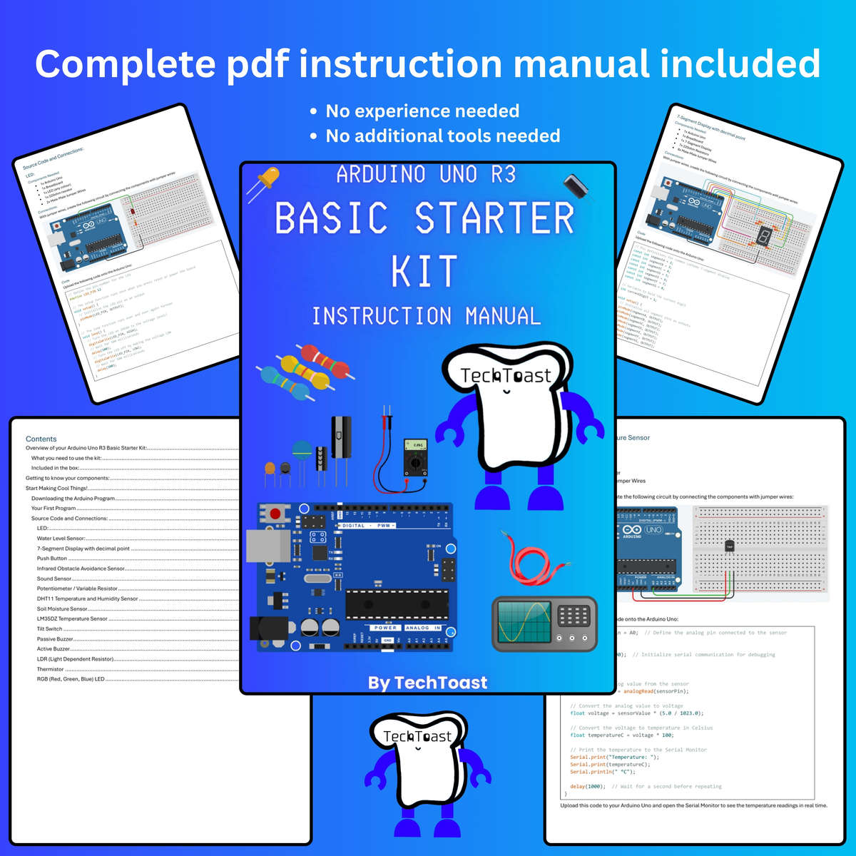 TechToast Arduino Uno R3 Basic Starter Kit