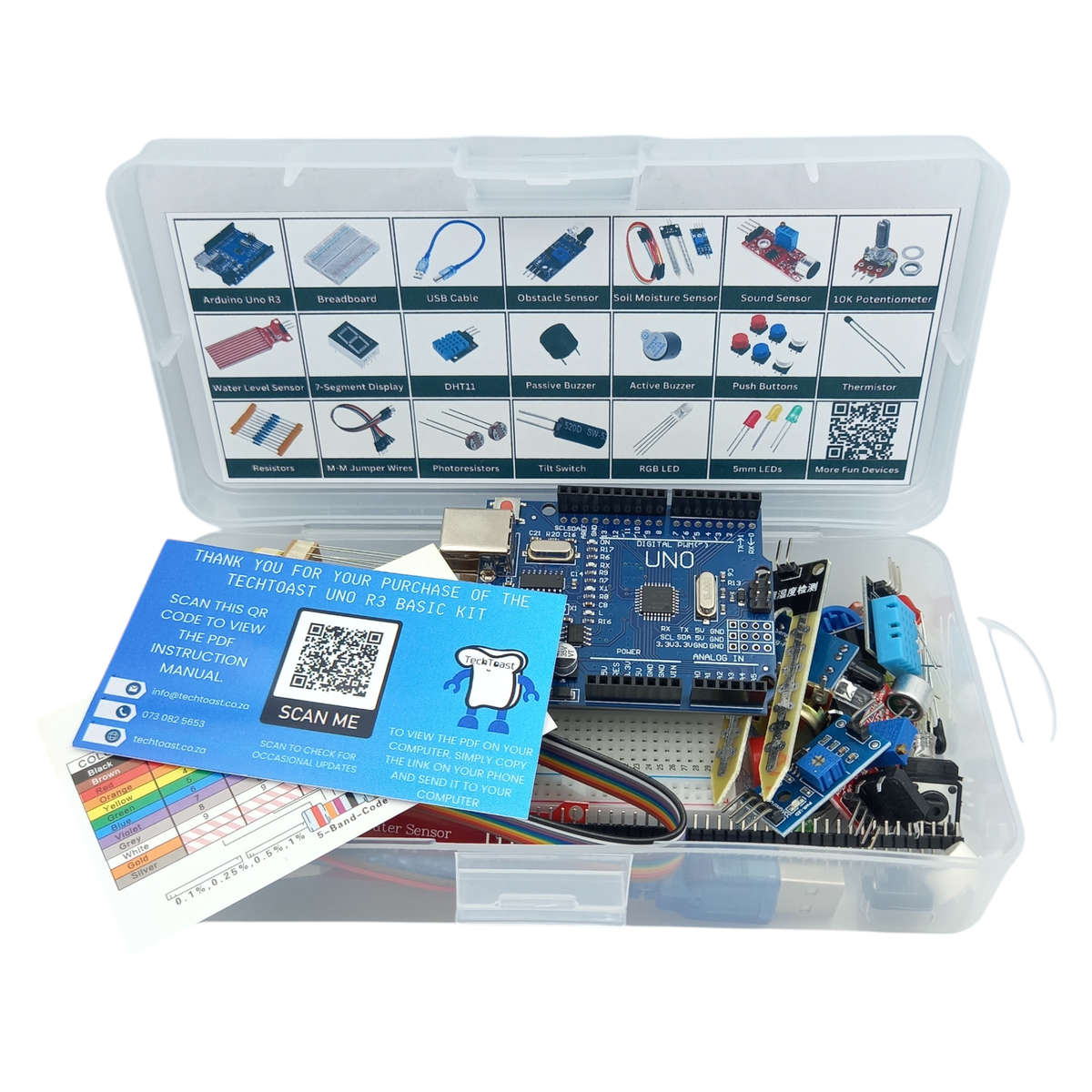 TechToast Arduino Uno R3 Basic Starter Kit