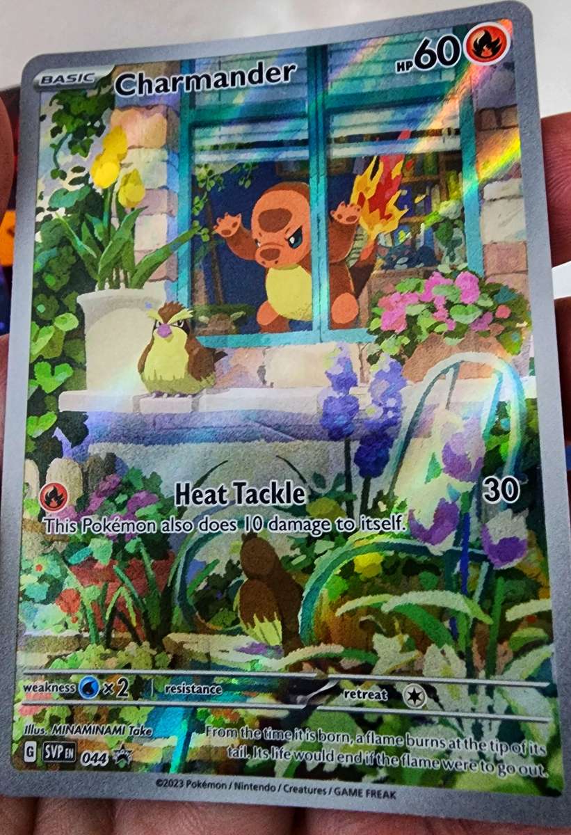Pokemon Bundle - "Grumpy" Charmander, Charizard V, Pokemon 151 Poster Collection Promos and More