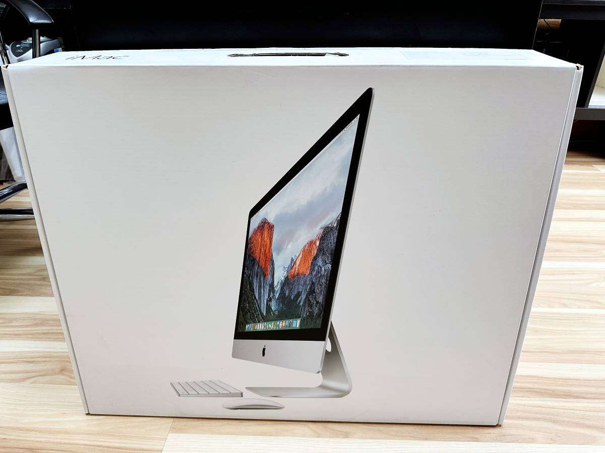 iMac (27-inch 5K Retina Late 2015) with Box, Core i5 Quad-Core @3.2GHz, 16GB Ram, 480GB SSD Set