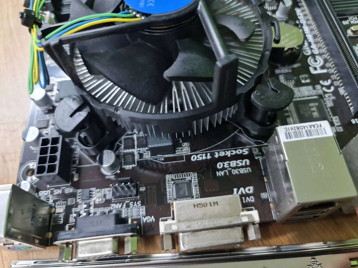 Gigabyte GA-H81M-S1 Motherboard Combo (Intel Core i5 4th Gen + 8GB RAM + Stock Cooler)