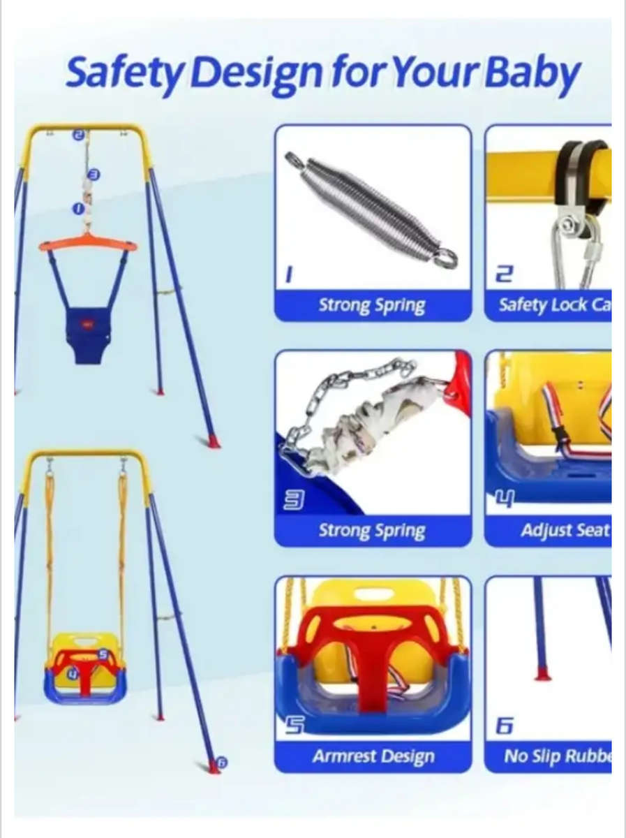 3-in-1 Swing Set Baby Jumper and Bouncers for Toddlers