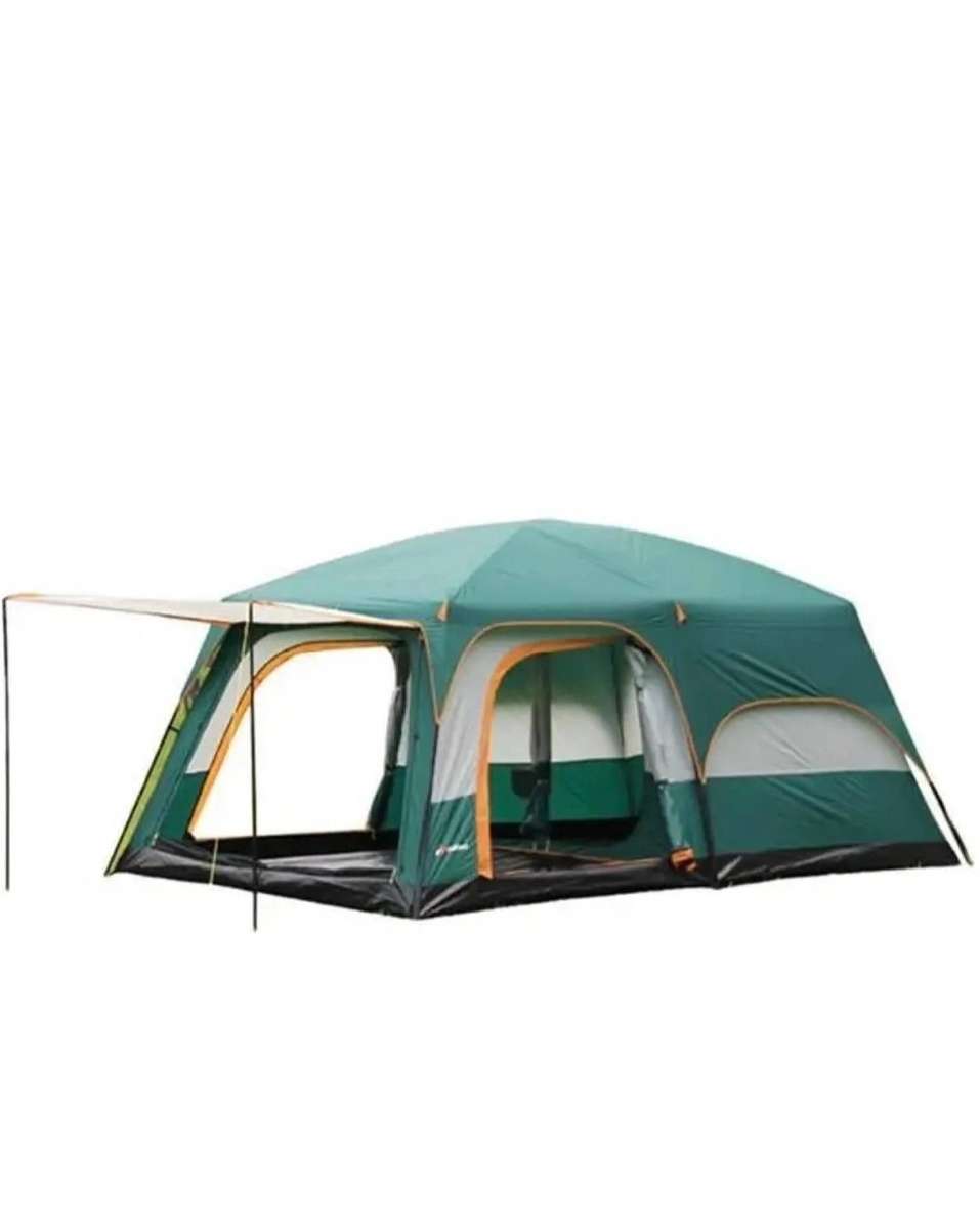 Camping Tent, 2 Rooms, Extra Space, Windproof, Rainproof, Outdoor