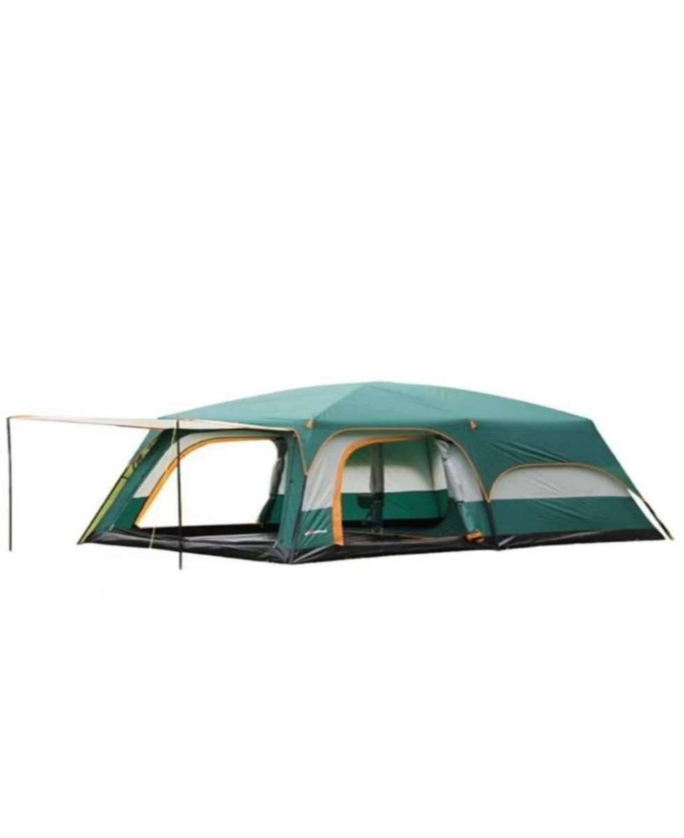 Camping Tent, 2 Rooms, Extra Space, Windproof, Rainproof, Outdoor