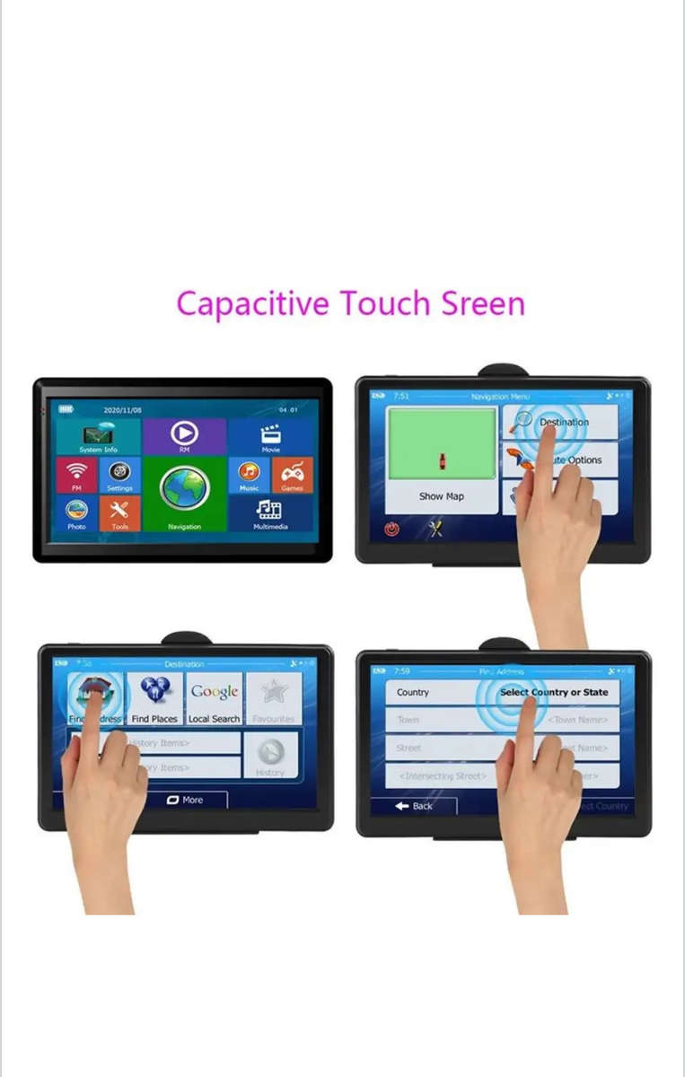 7 inch Car GPS Navigator 8G+256M Capacitive Screen High Configuration