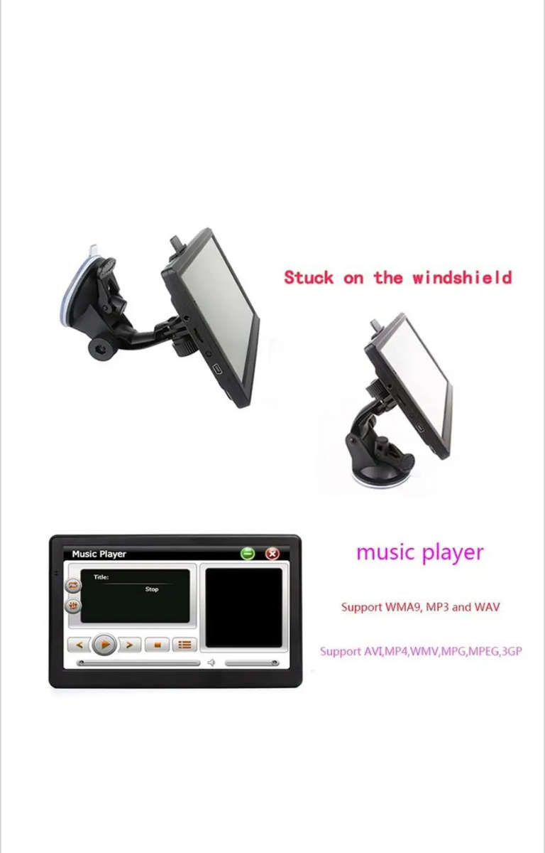 7 inch Car GPS Navigator 8G+256M Capacitive Screen High Configuration