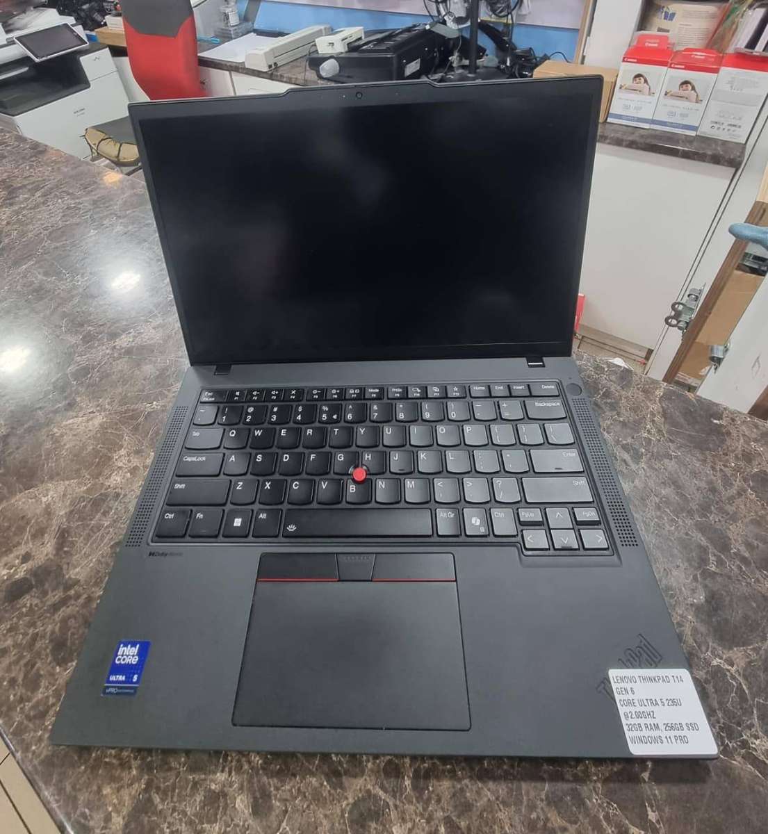 LENOVO THINKPAD T14 GEN 6 CORE ULTRA 5 235U 32GB RAM, 256GB SSD WINDOWS 11PRO PREOWNED