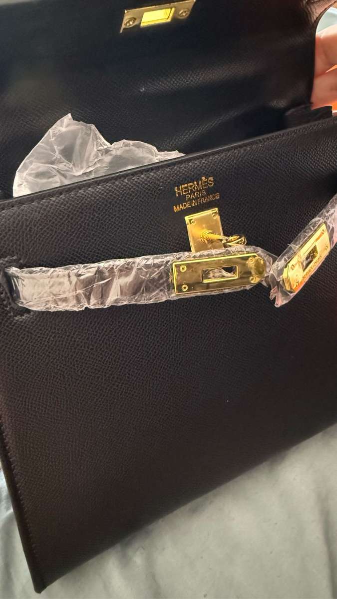 Hermes Kelly bag, black