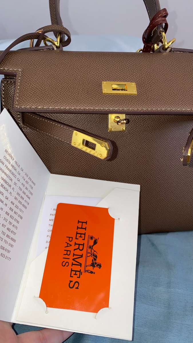 Hermes Kelly bag brown super quality