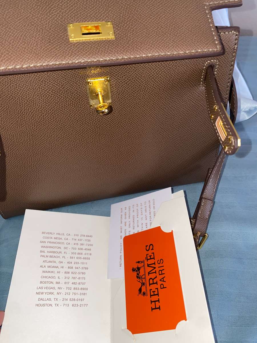 Hermes Kelly bag brown super quality