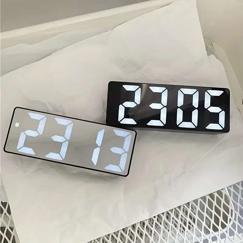 Mirror LED Alarm Clock