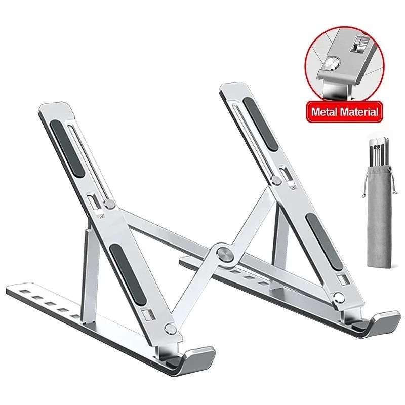 Adjustable Aluminium Foldable Cool Portable Laptop & Tablet Stand