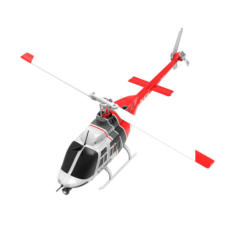 RC-ERA C-138 Bell 206 Pro Gyro Stabilised - RTF Helicopter (Red)