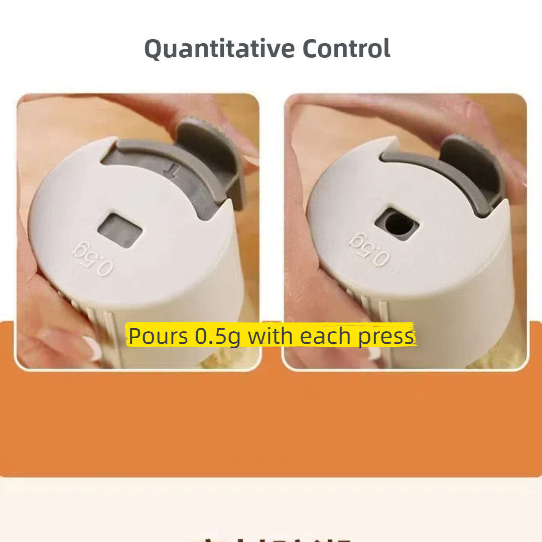 Set of 4 measurable  container - plus 12 French fry bag clips in a fun box