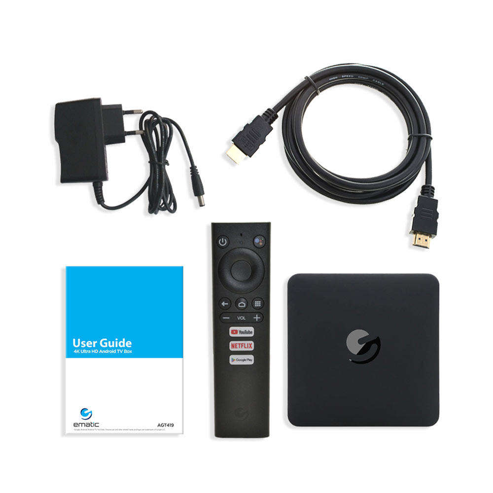 Ematic Android TV Box 4K UltraHD - Google and Netflix Certified