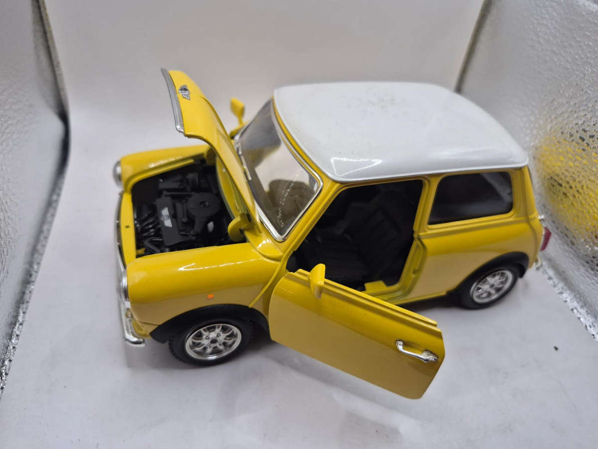Bburago Mini Cooper model car.