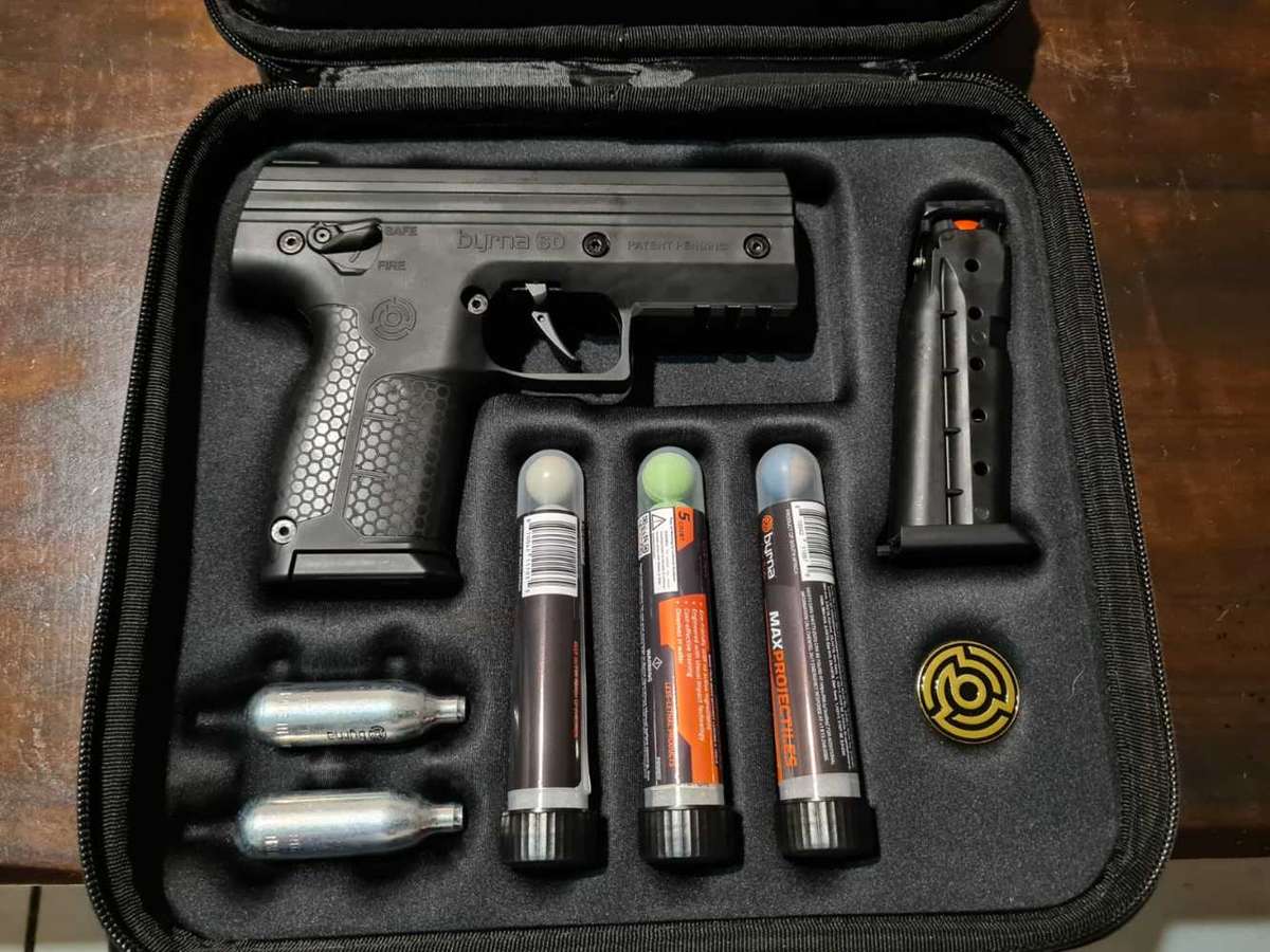 Byrna SD Non-Lethal Self-Defence Pistol Kit.