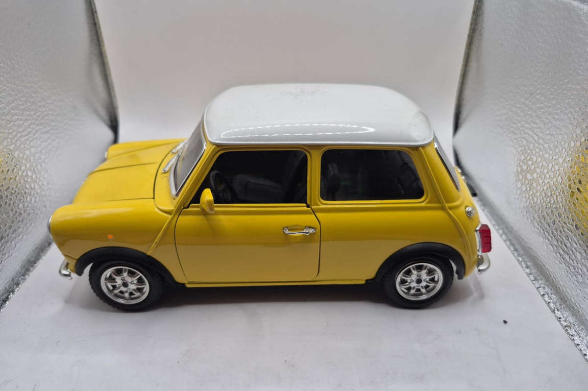 Bburago Mini Cooper model car.
