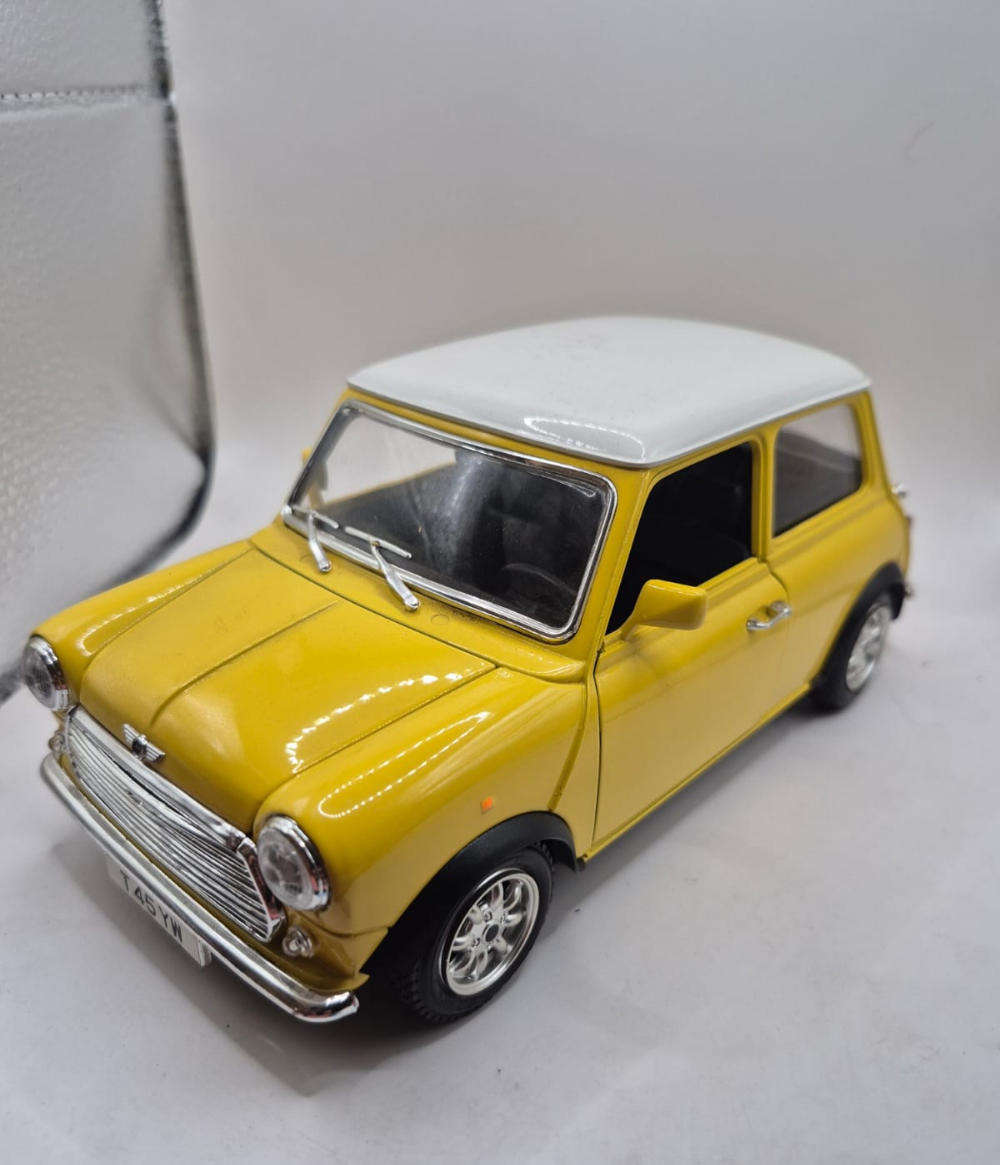 Bburago Mini Cooper model car.