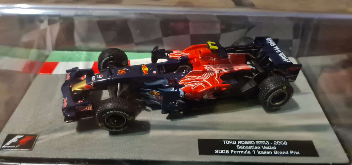 Model of the Toro Rosso STR3, driven by Sebastian Vettel in 2008 Formula 1.
