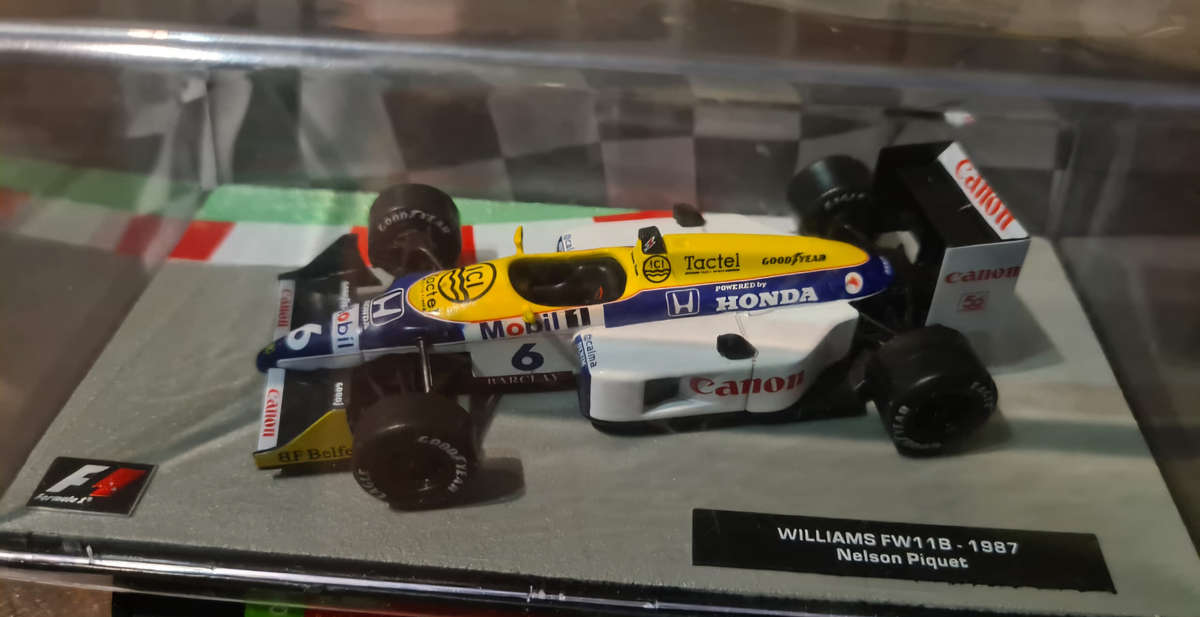 Model of the Williams FW11B, Nelson Piquet's car from 1987 Formula 1 season.
