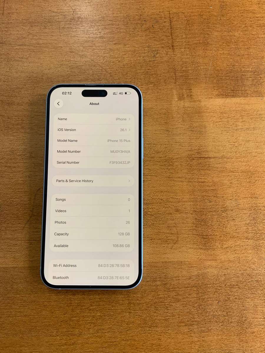 IPhone 15 plus, 128gb