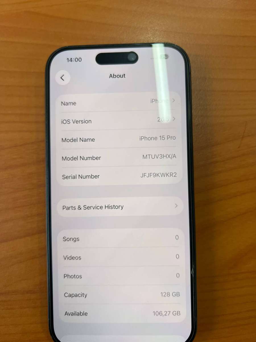 IPhone 15 pro, 128gb, BH 93