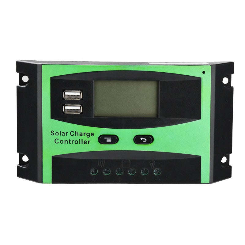 30A 12V/24V PWM Solar Charge Controller With USB Ports