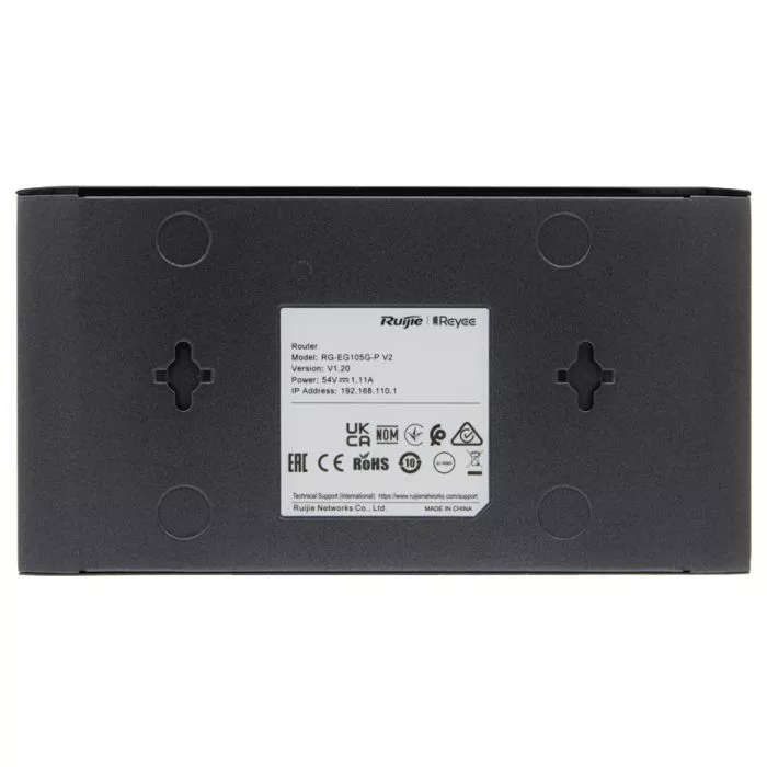 Reyee RG-EG105GP 5 Port Gigabit 2 WAN 4 PoE 54W Cloud Router