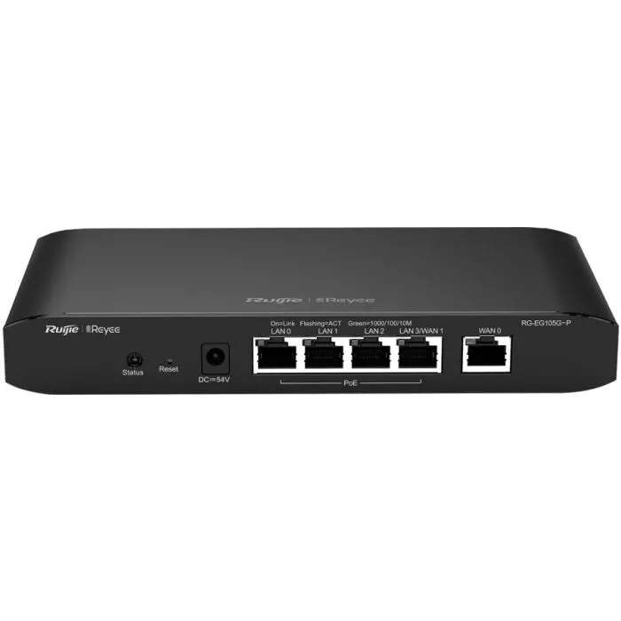 Reyee RG-EG105GP 5 Port Gigabit 2 WAN 4 PoE 54W Cloud Router