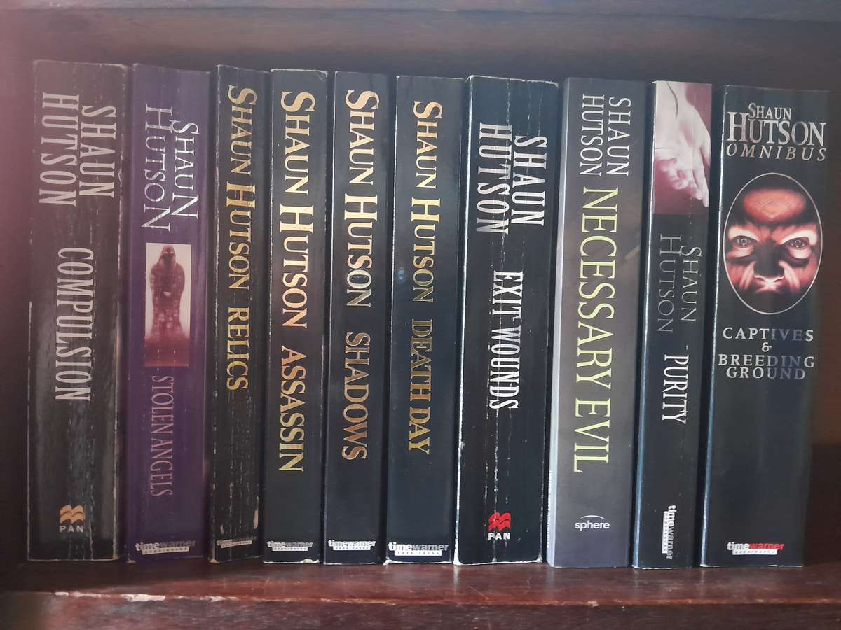 Shaun Hutson - set of 10 books