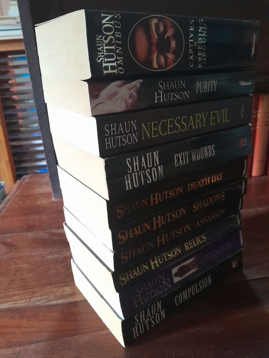 Shaun Hutson - set of 10 books