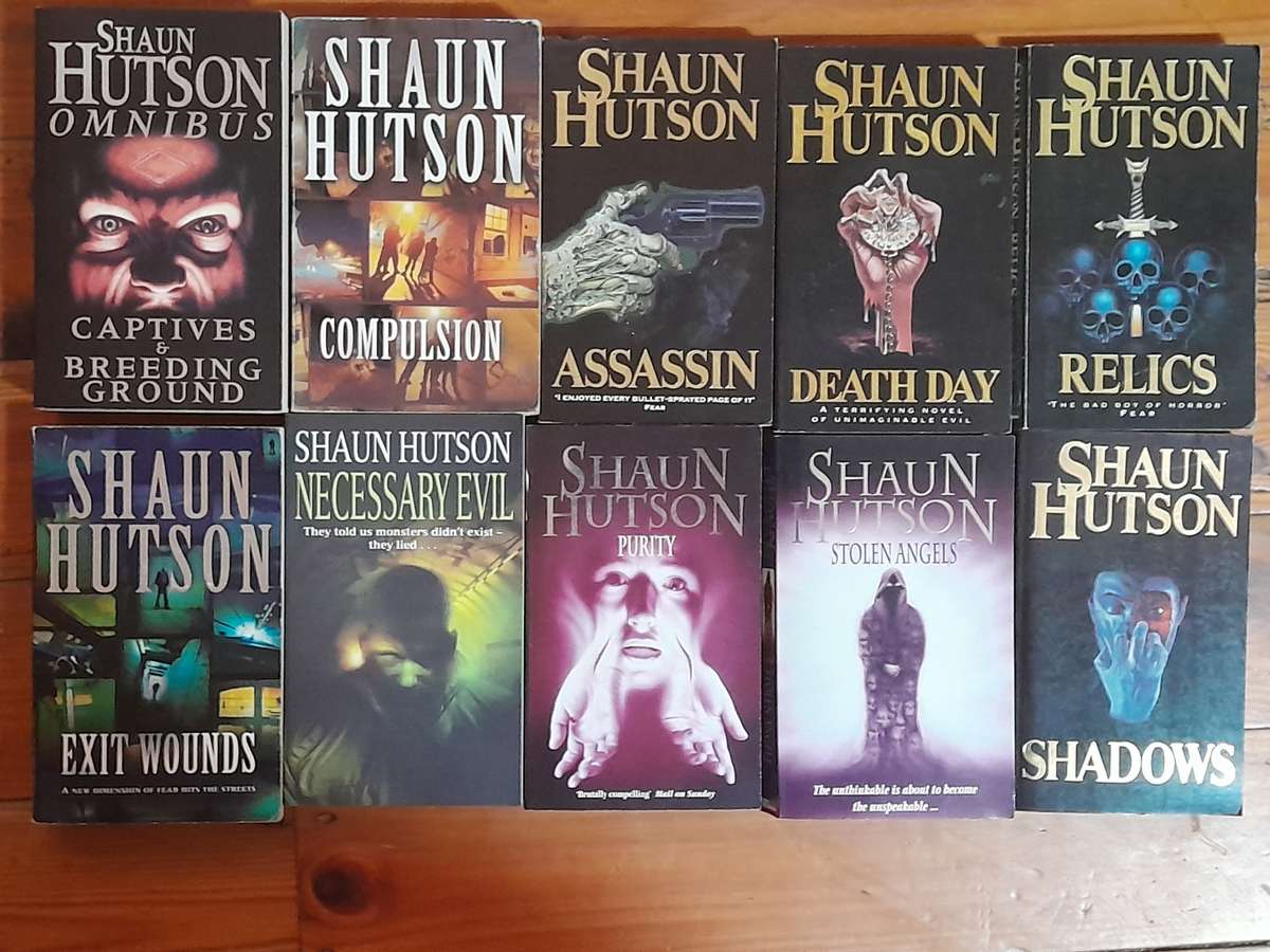 Shaun Hutson - set of 10 books