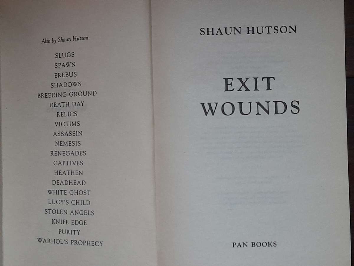Shaun Hutson - set of 10 books