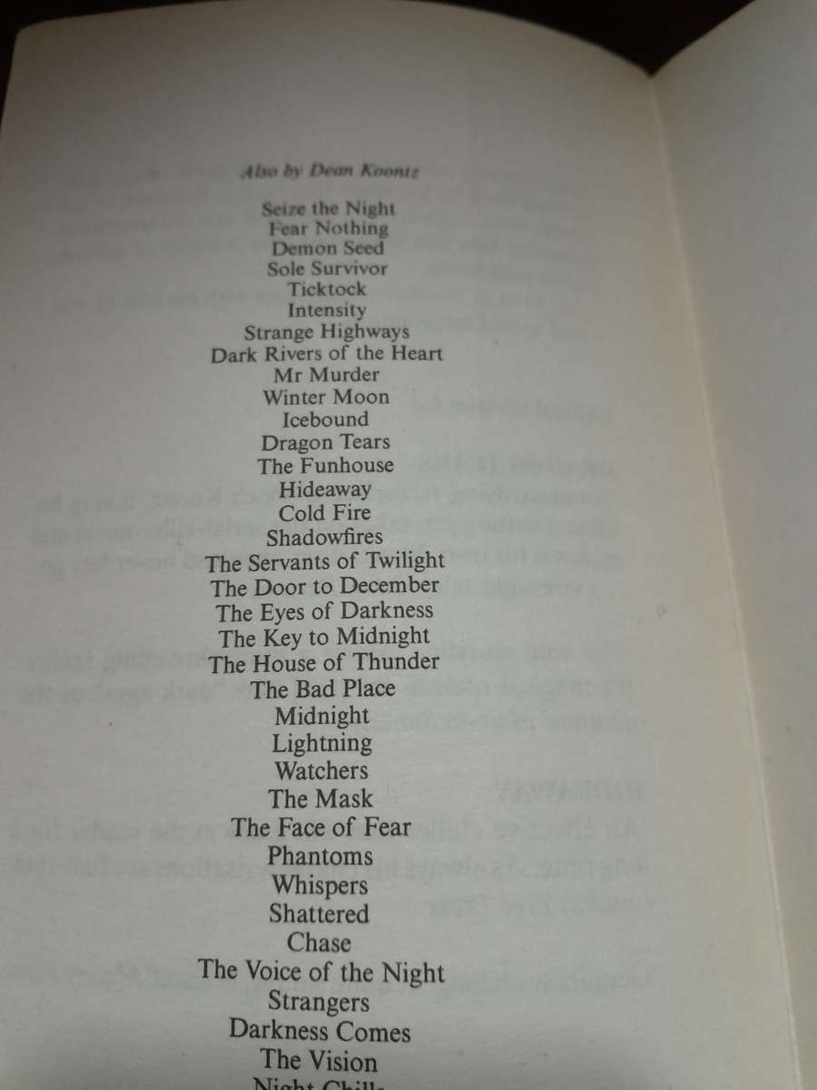 Dean Koontz - set of 10 books