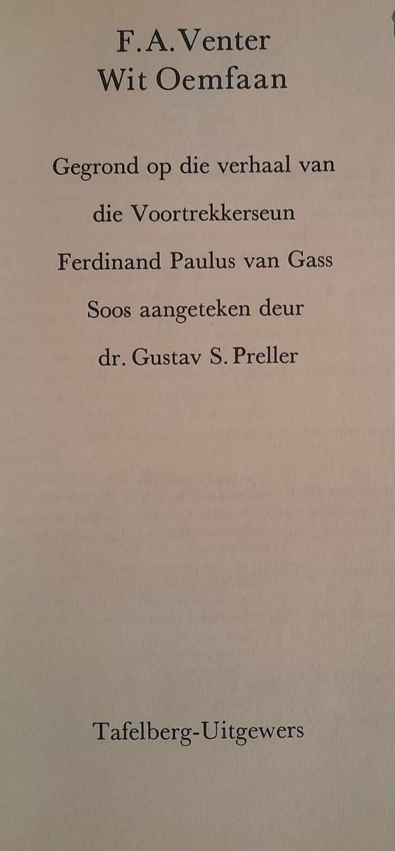 F.A. Venter - set of five books