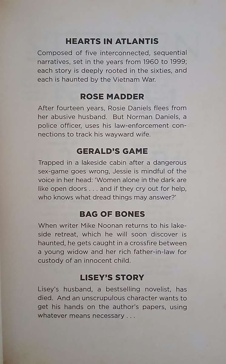 Stephen King - set of 5 books