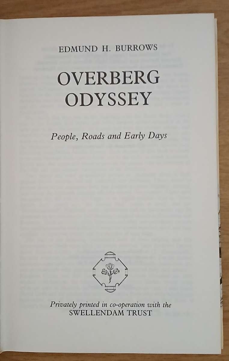 Overberg Outspan & Overberg Odyssey - by Edmund H. Burrows