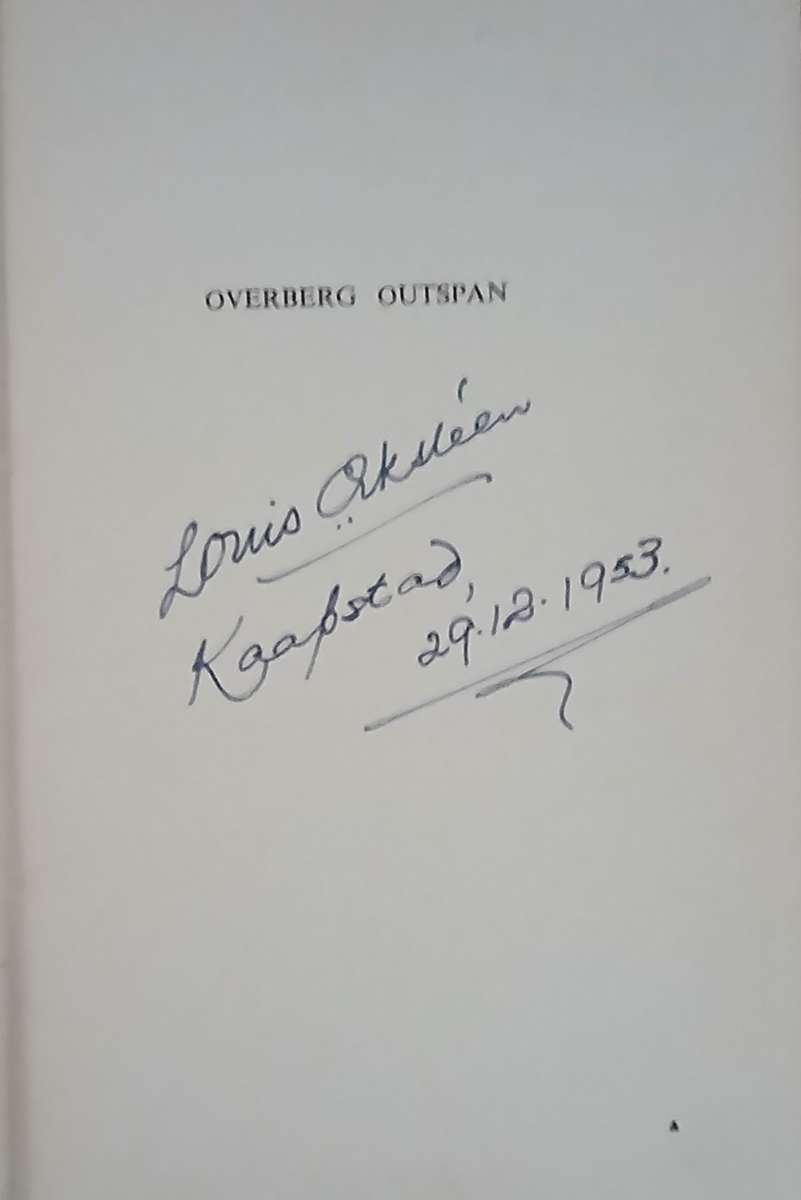 Overberg Outspan & Overberg Odyssey - by Edmund H. Burrows