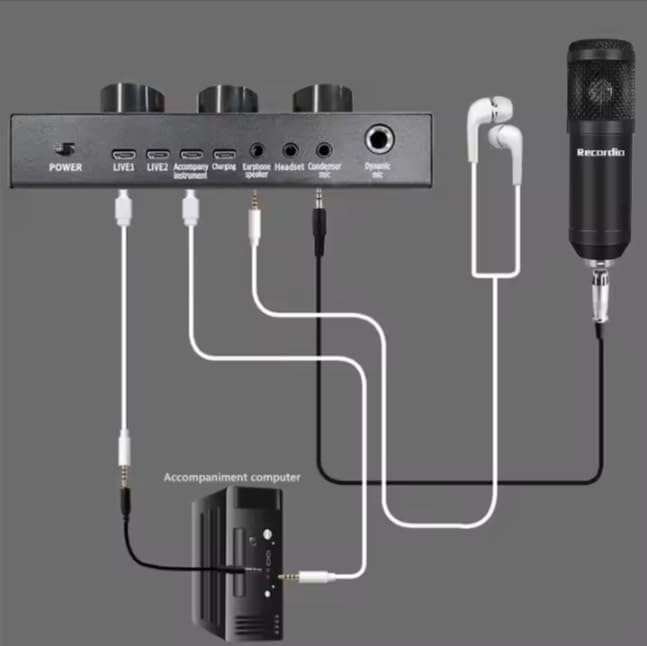 M800 Condenser Microphone Kit with V8 Sound Card