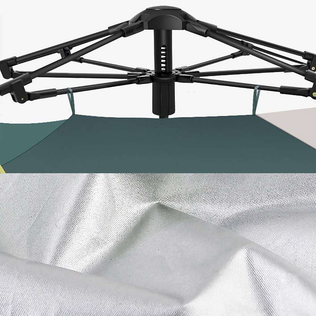 Pop-Up Family Camping Tent  Quick Setup, Multi-Door, Multi-Window, High Visibility (Blue/Yellow)