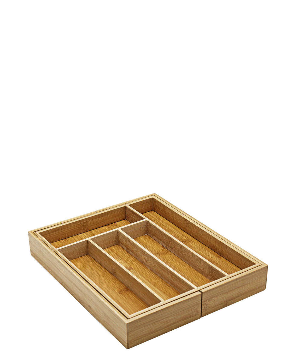 Standard Bamboo Cutlery Organizer Tray