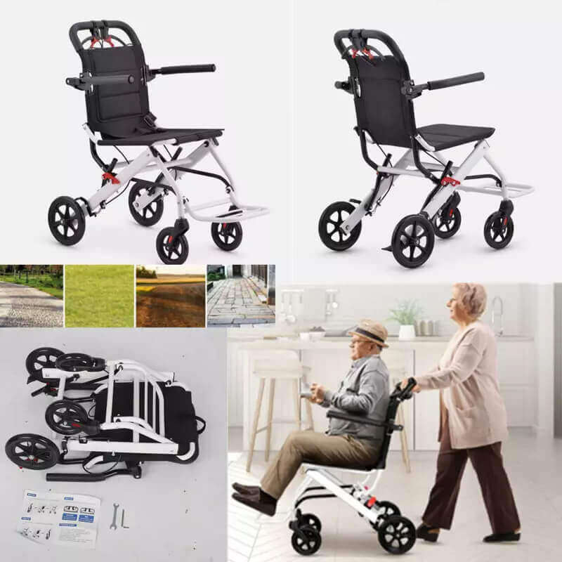 Stylish Padded Folding Wheelchair