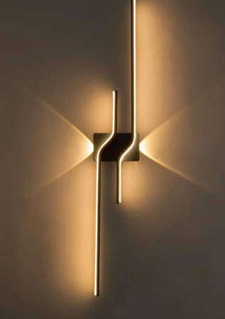 Modern LED Vanity Light  Black Bathroom Light Fixture, Daylight White 4000K Wall Sconce