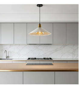 Vintage Flared Glass Pendant Light