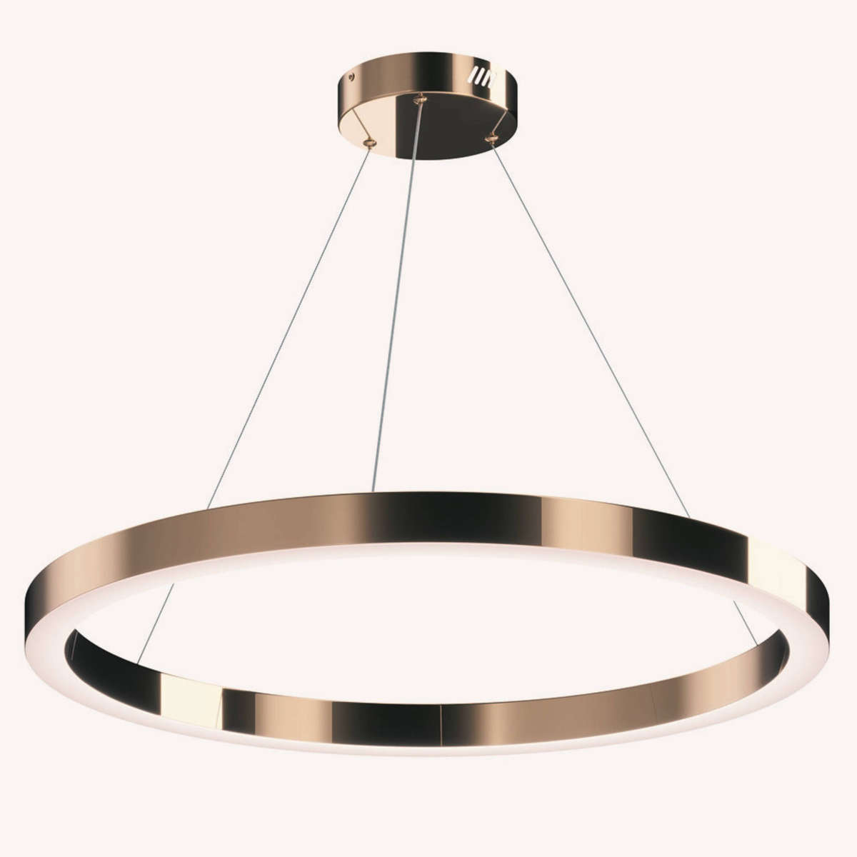 Modern Halo LED Ringed Pendant Light